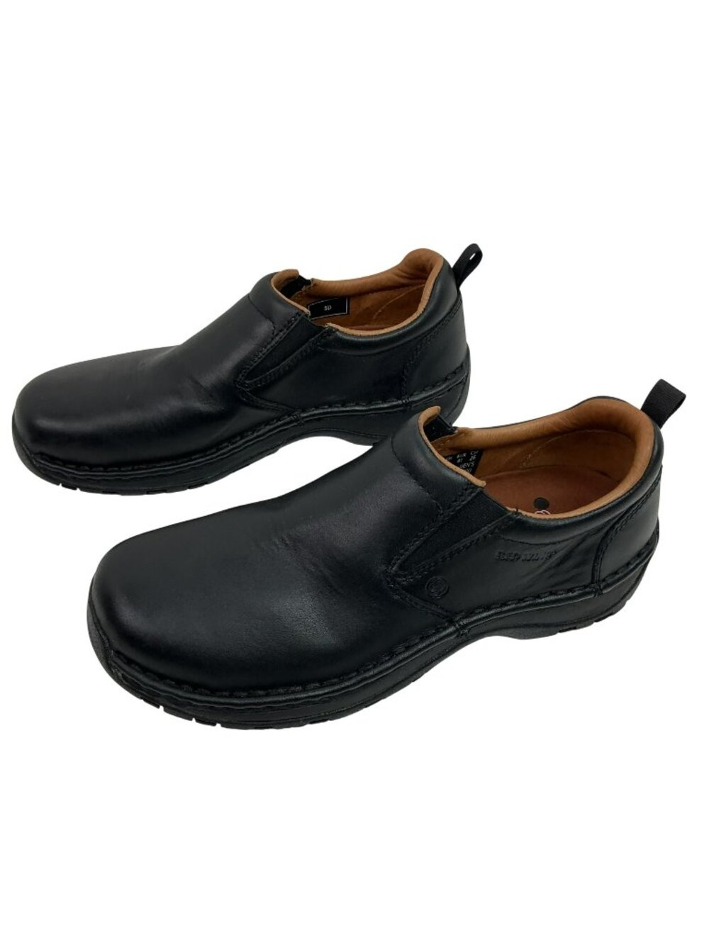 Red Wing Stitchmax 8700 Leather Slip-On Work Shoes Mens 8D Black Oil & Slip Resi